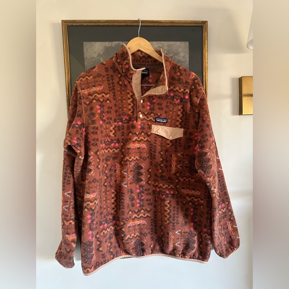 Patagonia Lightweight Synchilla Snap-T Fleece Pullover Women’s sz XL - Like New! - Picture 3 of 10
